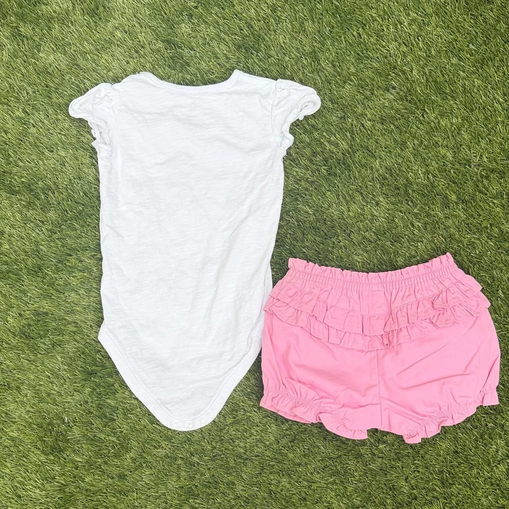 “Love my mama” White and Pink toddler Matching Set
